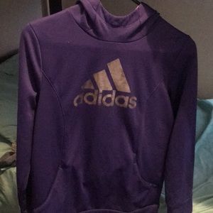 adidas purple hoodie.